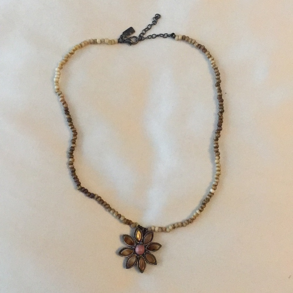 Beaded Flower Necklace